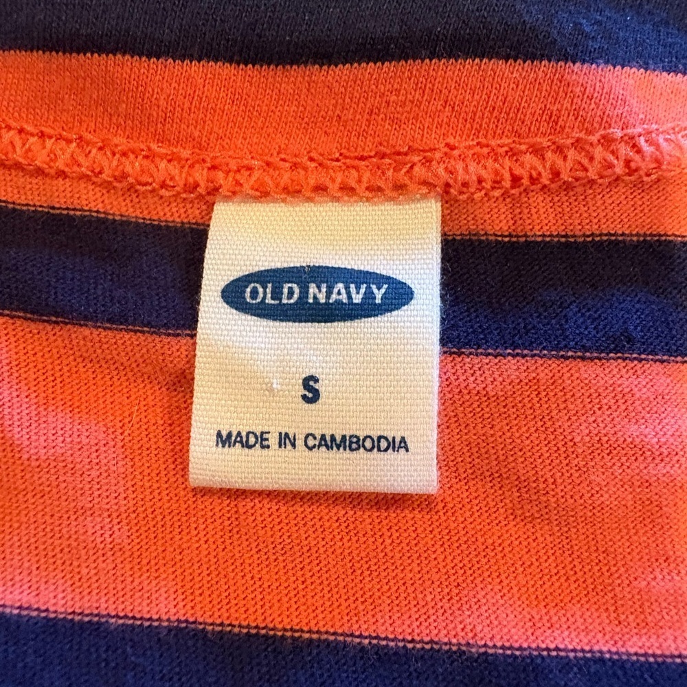 Old Navy Women's 3/4 Sleeve Stripe Top in Mariner Pink Stripe size Small - Picture 4 of 9